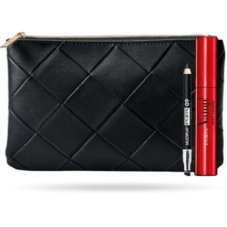 Pupa Multiplay Double-Ended Eyeshadow Kajal Eyeliner 2-In-1 09 Deep Black And Vamp Sexy Lashes Paraben-Free Mascara 001