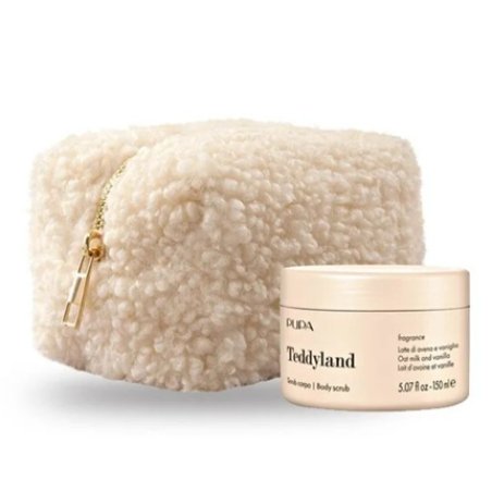 Pupa 2024 Teddyland Scrub In Cream Jar 150 Ml - Oat Milk And Vanilla