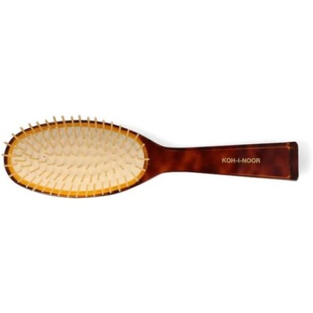 Koh-I-Noor Cushion Brush Oval Great Turtle Jaspe Peaks Gold 109g