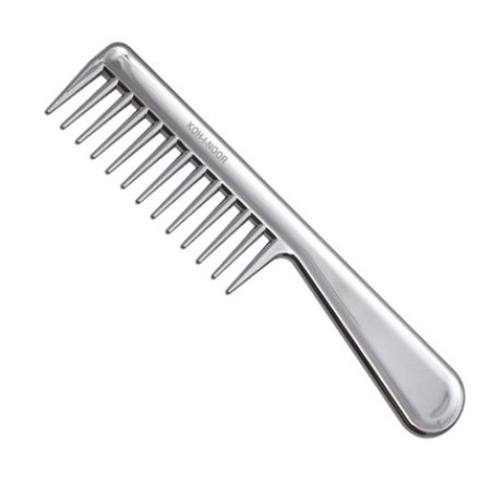 Koh-I-Noor Radon Comb With Handle - Chrome Color