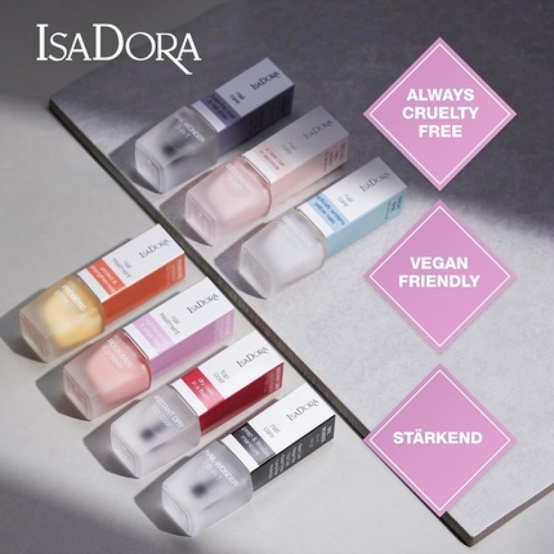 IsaDora Extra Strong Nail Hardener Nail Care for Brittle Nails Intensive Nail Care and Ridge Filler for Fingernails -