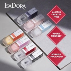 Isadora Instant-Dry Top Coat Nail Polish Clear Quick Drying Top Coat
