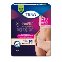 Tena Lady Silhouette Plus High Waist Medium Cream - Comfortable And Discreet Incontinence Protection For Women