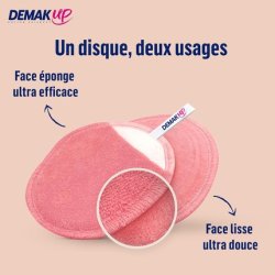 Demak'up Washable and Reusable Makeup Remover 100% Organic Cotton