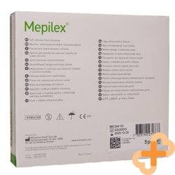 Mhc Mepilex Bandage 10x10cm for Scars Sterile 5 Pieces Self-Adherent Soft