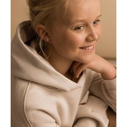 Blomdahl Nickel Free Medical Plastic 4mm Crystal Stud Earrings