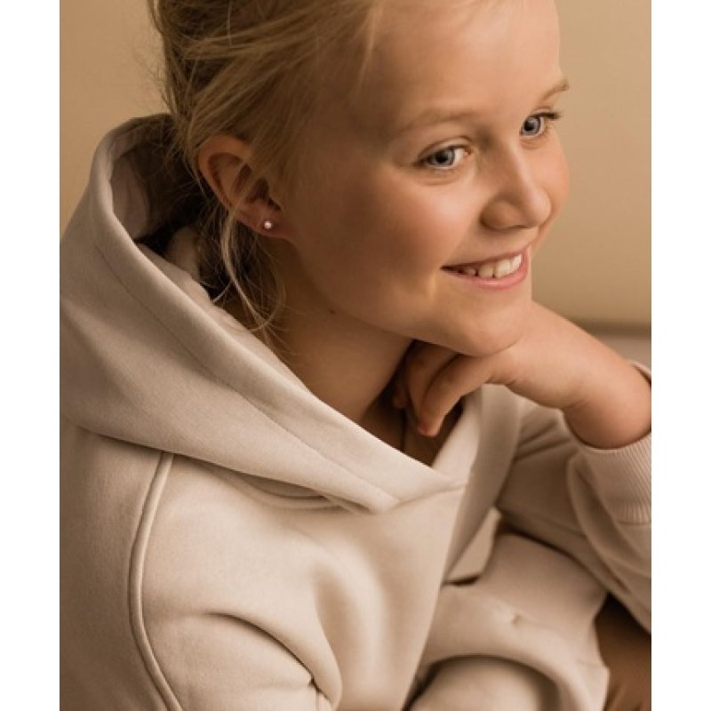 Blomdahl Nickel Free Medical Plastic 4mm Crystal Stud Earrings