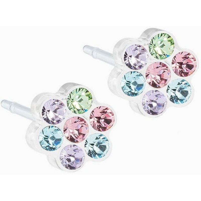 Blomdahl Nickel Free Medical Plastic 5mm Daisy Stud Earrings