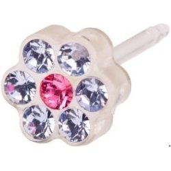 Blomdahl Nickel Free Medical Plastic 5mm Daisy Stud Earrings
