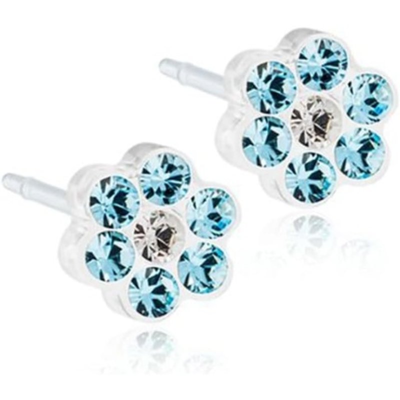 Blomdahl Nickel Free Medical Plastic 5mm Daisy Stud Earrings