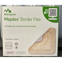 Molnlycke Mepilex Border Flex Silicone Foam Dressing 3x3 - Box of 5