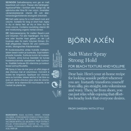 Björn Axén Salt Water Spray Beach Texture and Volume 5.07 oz