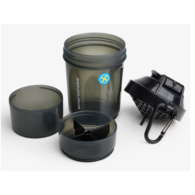Smartshake Original2GO shaker - Gun Smoke Black 600 ml