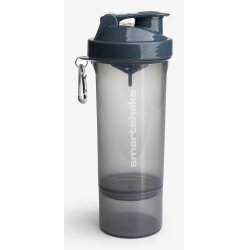 Smartshake Slim Protein Shaker Bottle 500ml Leakproof Gym Drink BPA Free Powder Cup for Men & Women Stormy Grey