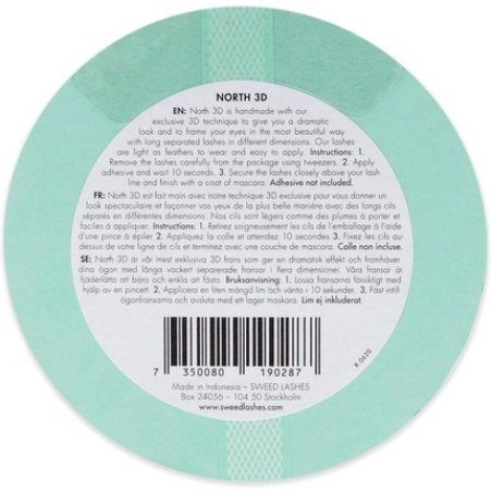 Sweed North 3D Dramatic False Lashes in Black - Add Instant Volume - Lightweight