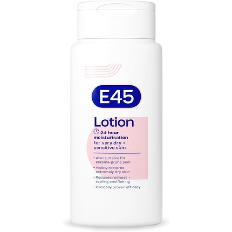 E45 Dermatological Moisturising Lotion 200ml Daily Moisturiser