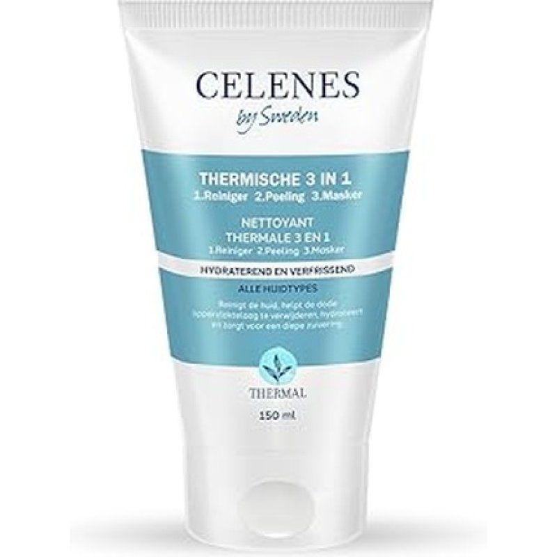 Celenes By Sweden Thermal 3 In 1 Peel Off Mask - 150ml - Blackhead Remover And Facial Cleanser