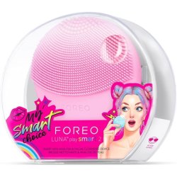 FOREO Luna Play Smart 2 Facial Cleansing Brush with Skin Analysis and Silicone Face Massager Tickle Me Pink