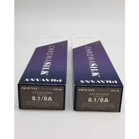 PRAVANA ChromaSilk Creme Hair Color with Silk & Keratin Protein 8.1 Light Ash Blonde