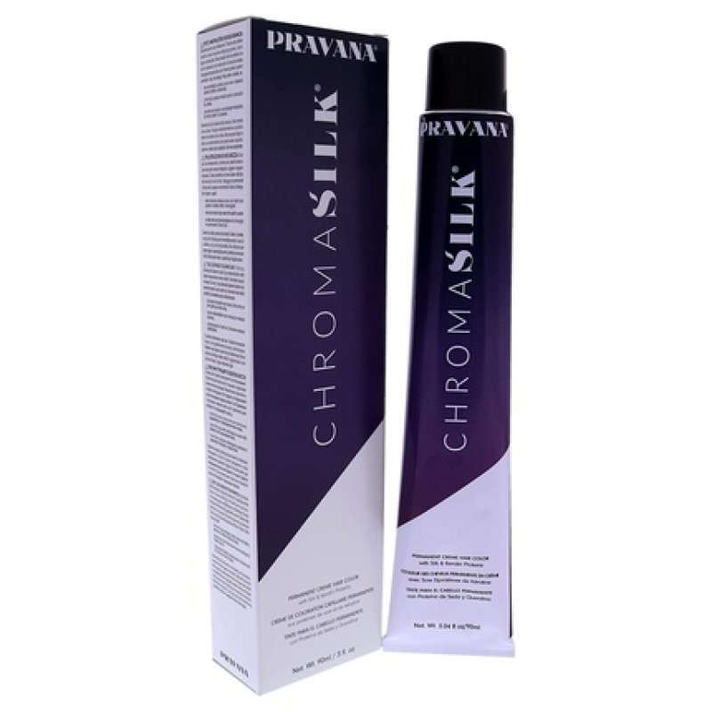 Pravana ChromaSilk Creme Hair Color 5.31 Light Golden Ash Brown and 10.1 Extra Light Ash Blonde 3oz - Pack of 3