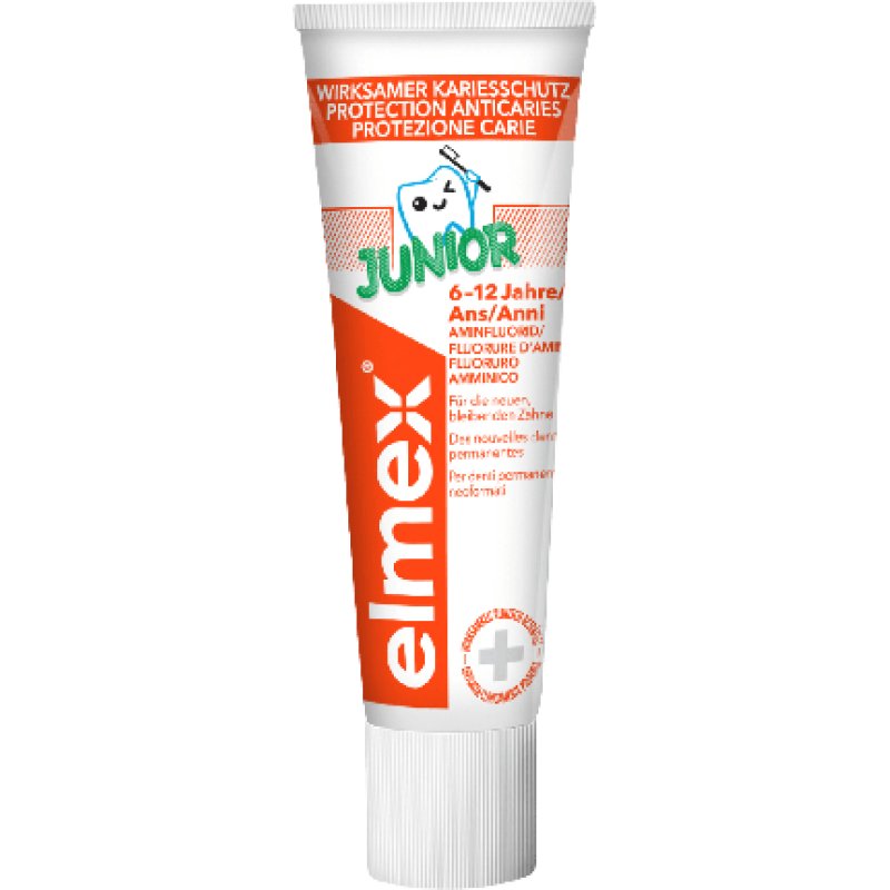Elmex Children's Toothpaste Junior 6 To 12 Years 12 Ml
