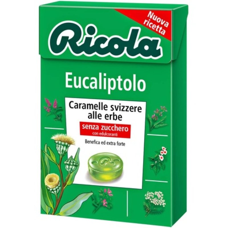 Divita Swiss Ricola Eucalyptus Sugar-Free Candies 50g