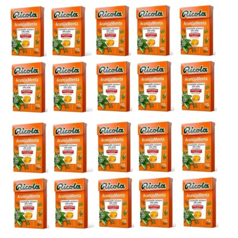 Ricola Astuccio Orange Mint Bonbon Refreshing Sugar-Free 50g