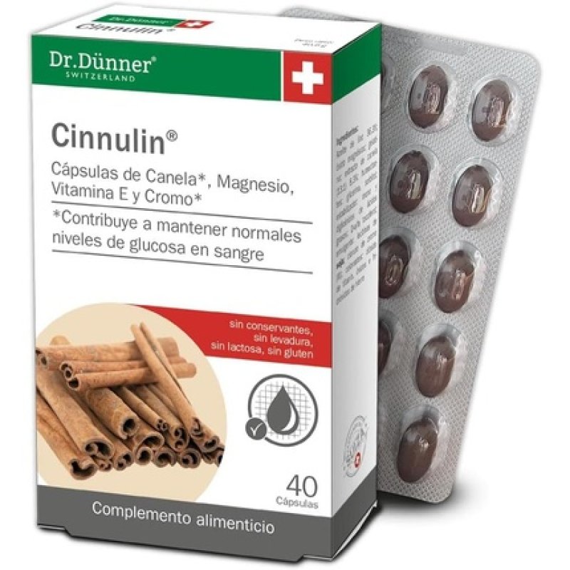 Salus with Cinnulin Cinnamon 40 Capsules - Dr. Dunner