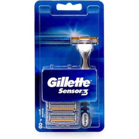 Gillette Sensor Excel Holder Including 8 Blades