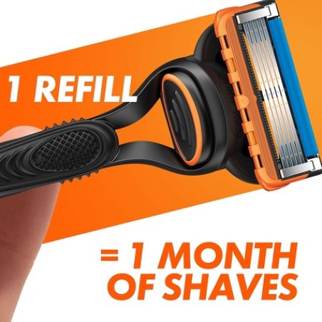 Gillette Fusion5 Razor Refills for Men with Lubrastrip