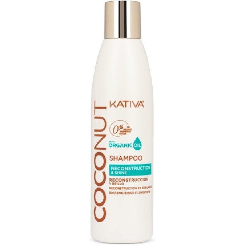 KATIVA Coconut Shampoo 250 ml Shampoing Professionnel Femmes