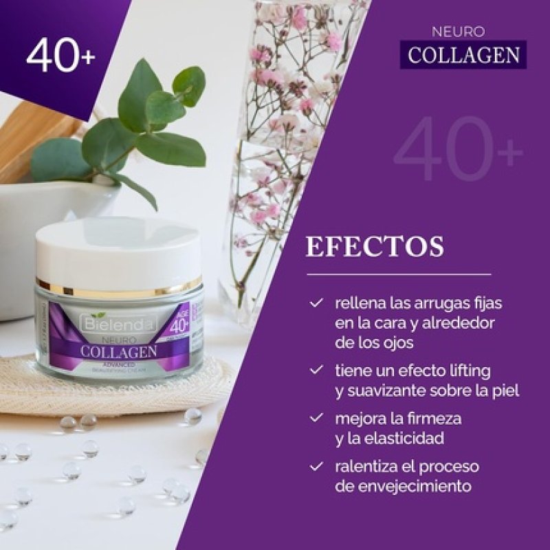 Bielenda Neuro Collagen Moisturising Face Cream for Fixed Wrinkles and Lifting