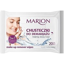 MARION Facial, Eye, and Neck Makeup Remover Wipes for All Skin Types