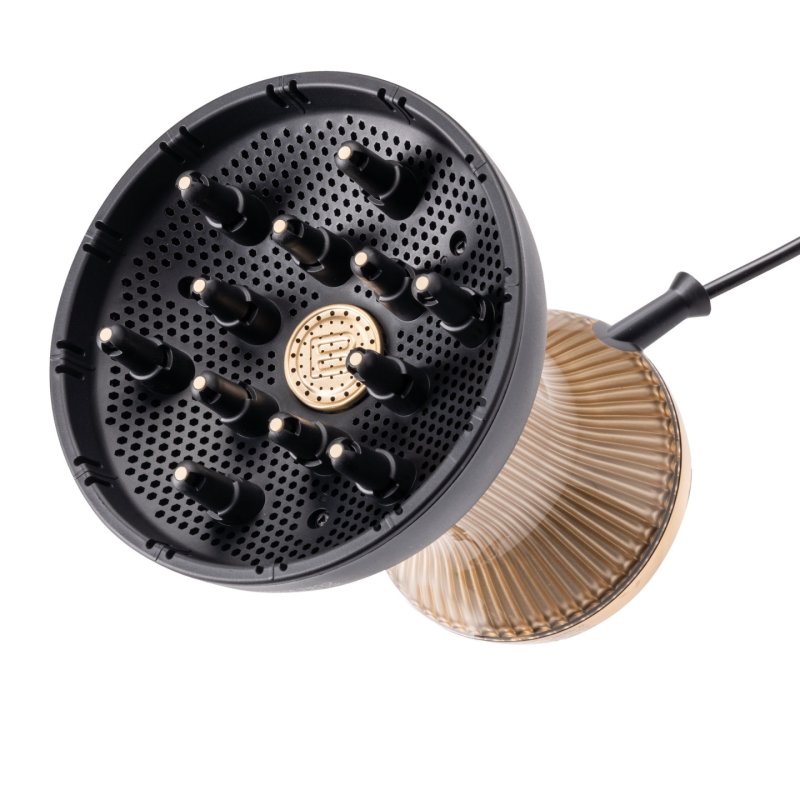 Bellissima Diffon Supreme Ceramic Technology & ArganOil Hot Air Diffuser for Curly Hair with 12 Fingers 2 Speeds 3