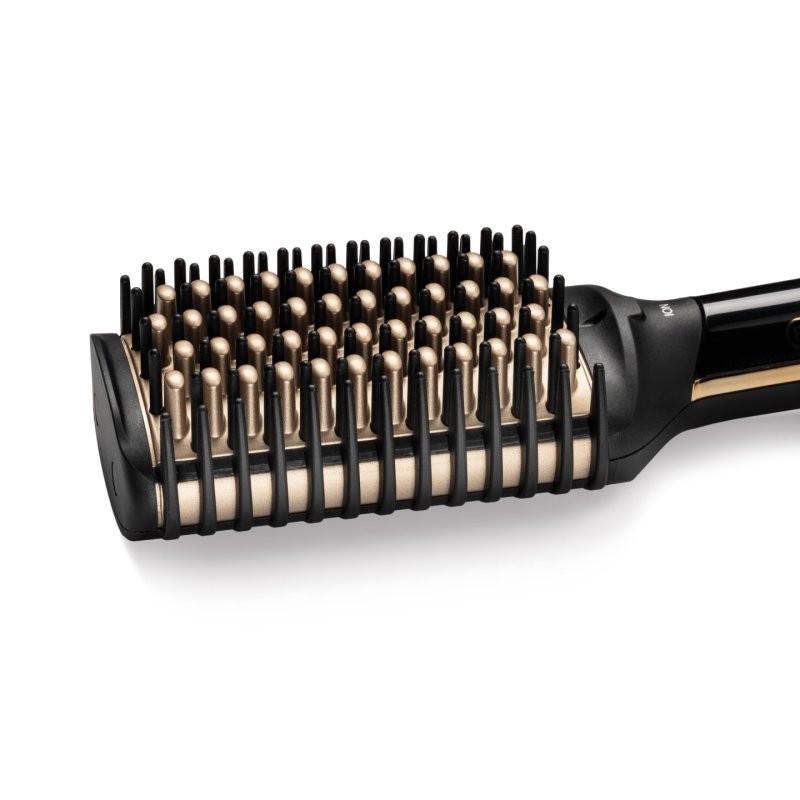 Bellissima Magic Shine Brosse à lisser À chaleur Noir, Or 73 W 1,8 m