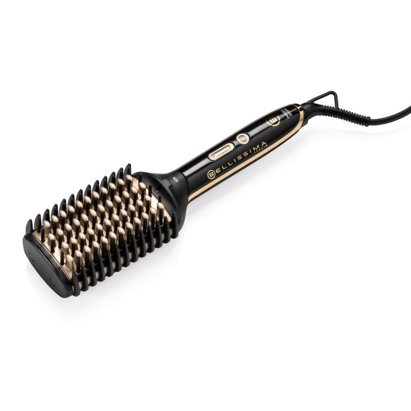 Bellissima Magic Shine Straightening brush Warm Black, Gold 73 W 1.8 m