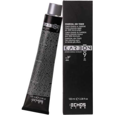 ECHOSLINE Karbon 9 Charcoal Toner Color CT Platinum Charcoal Coloring Cream