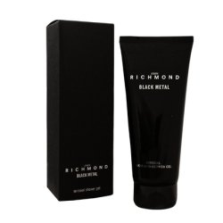 John Richmond Black Metal Natural Cleansing Shower Gel - 200 Ml