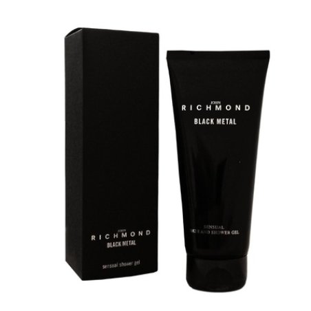John Richmond Black Metal Natural Cleansing Shower Gel - 200 Ml