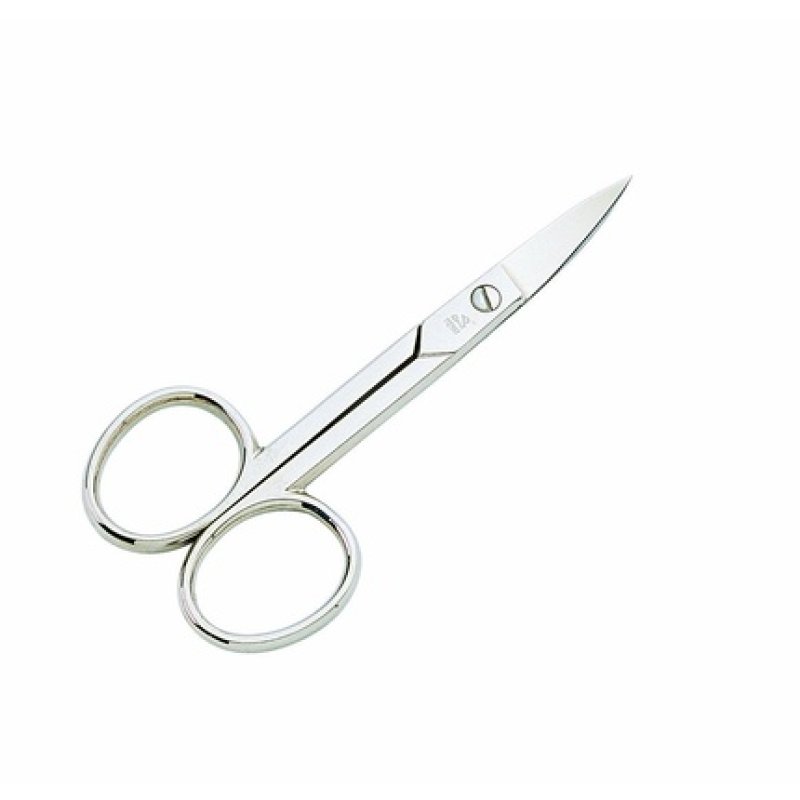 Classica Traditional Carbon Steel Nickel Plated Straight Blade Nail Scissors