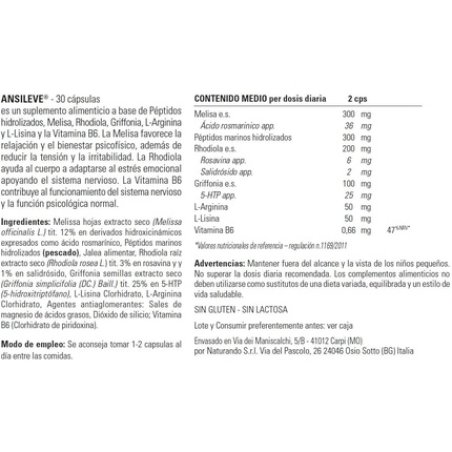 Naturando Ansileve 30 Capsules