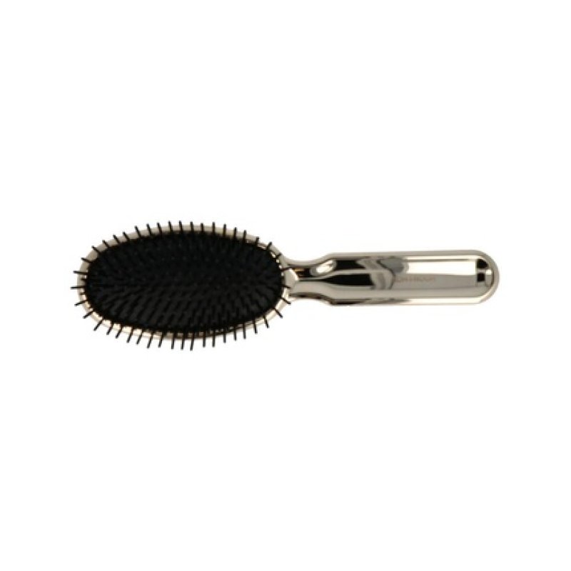 KOH-I-Noor Oval Cushion Brush with Great Peaks Cylindrical Plastic Color Gold COD 7110G