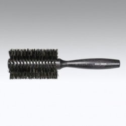 Koh-I-Noor Round Head Black Boar Bristle Brush with Wooden Handle SC141N