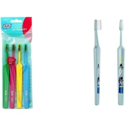 TEPE Select Colour Compact X-Soft Toothbrush - Ultra Soft 1 Brush for Adults & Kids Select Compact X Soft Gentle