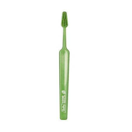 TePe GOOD Regular Soft Toothbrush Small and Easy to Use - Environmentally Friendly for Fresh Breath Green