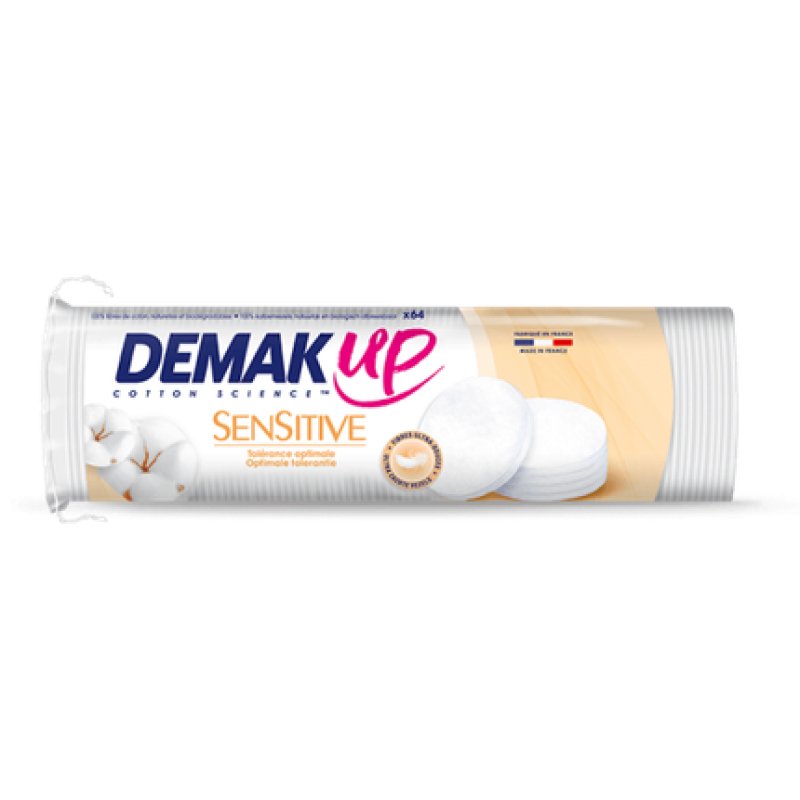 Demak'up Sensitive Oval Makeup Remover Discs - 48 Units