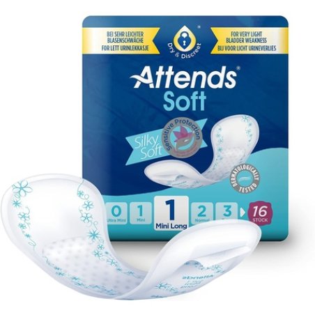 Attends Soft 1 Mini Long 16 Pack 16 Units