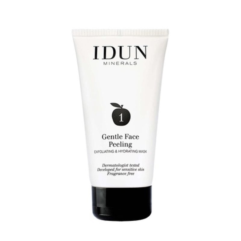 Idun Minerals Gentle Face Peeling Mask Soft Creamy Vegan Texture 2.53 Oz