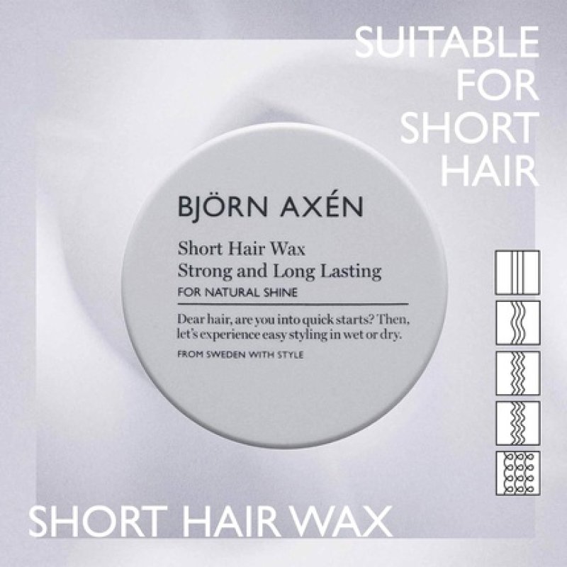 Bjorn Axeen Short Hair Wax Strong and Long Lasting for Unisex 2.7 Oz