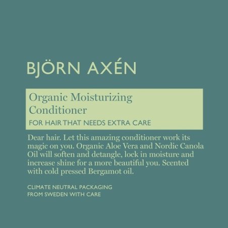 Björn Axén Organic Moisturizing Conditioner with Aloe Vera and Nordic Sugar Beet 8.45 oz